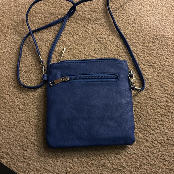 Blue Flower Crossbody Purse - Picture 2 of 5